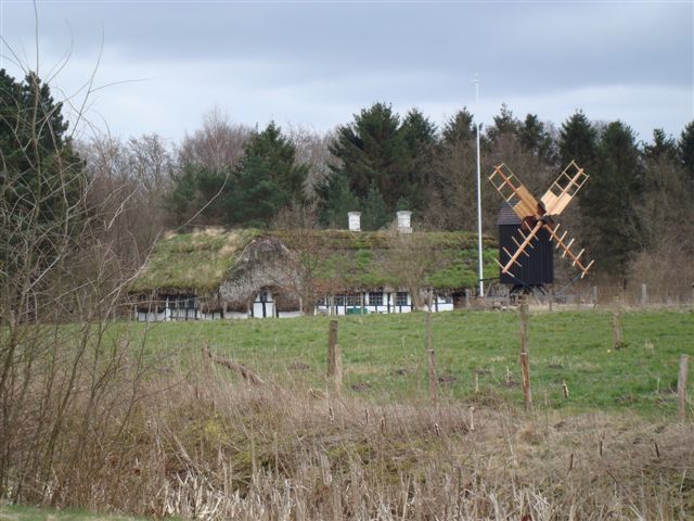 Frilandsmuseets Læsø mølle under restaurering