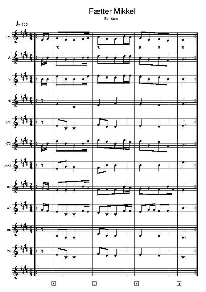 Ftter Mikkel music notes Eb1; CLICK TO MAIN PAGE