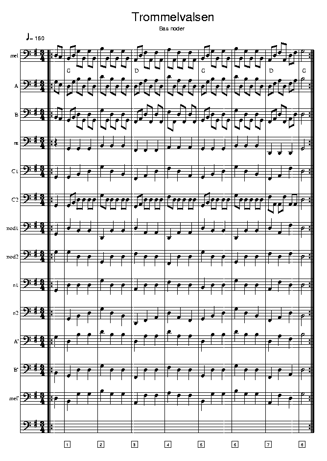 Trommelvalsen music notes bass1; CLICK TO MAIN PAGE
