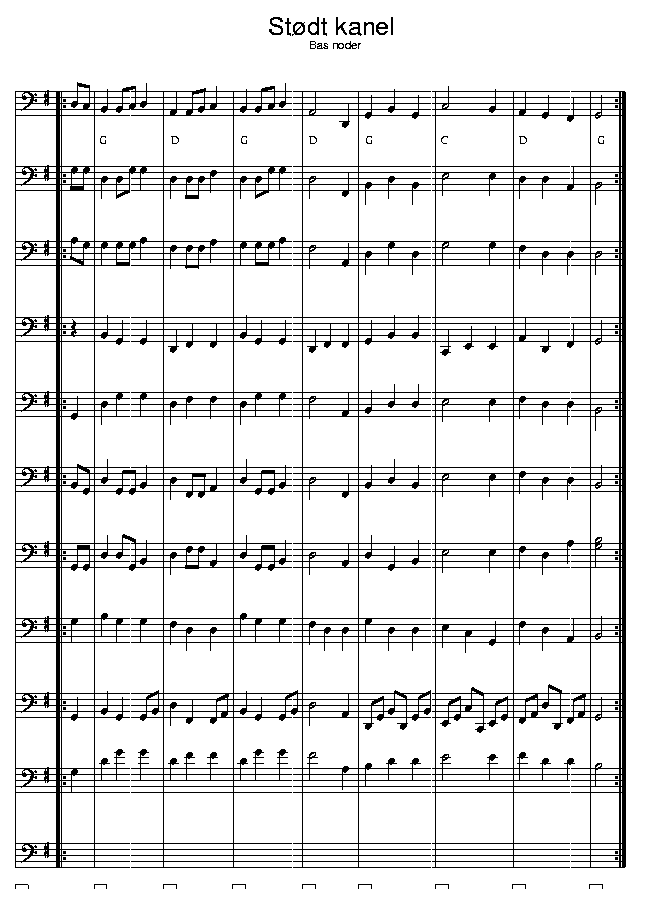 Stdt kanel, music notes bass2; CLICK TO MAIN PAGE